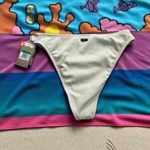 NIKE Women's High Cut Cream Bikini Swim Bottoms Size XL NEW NWT